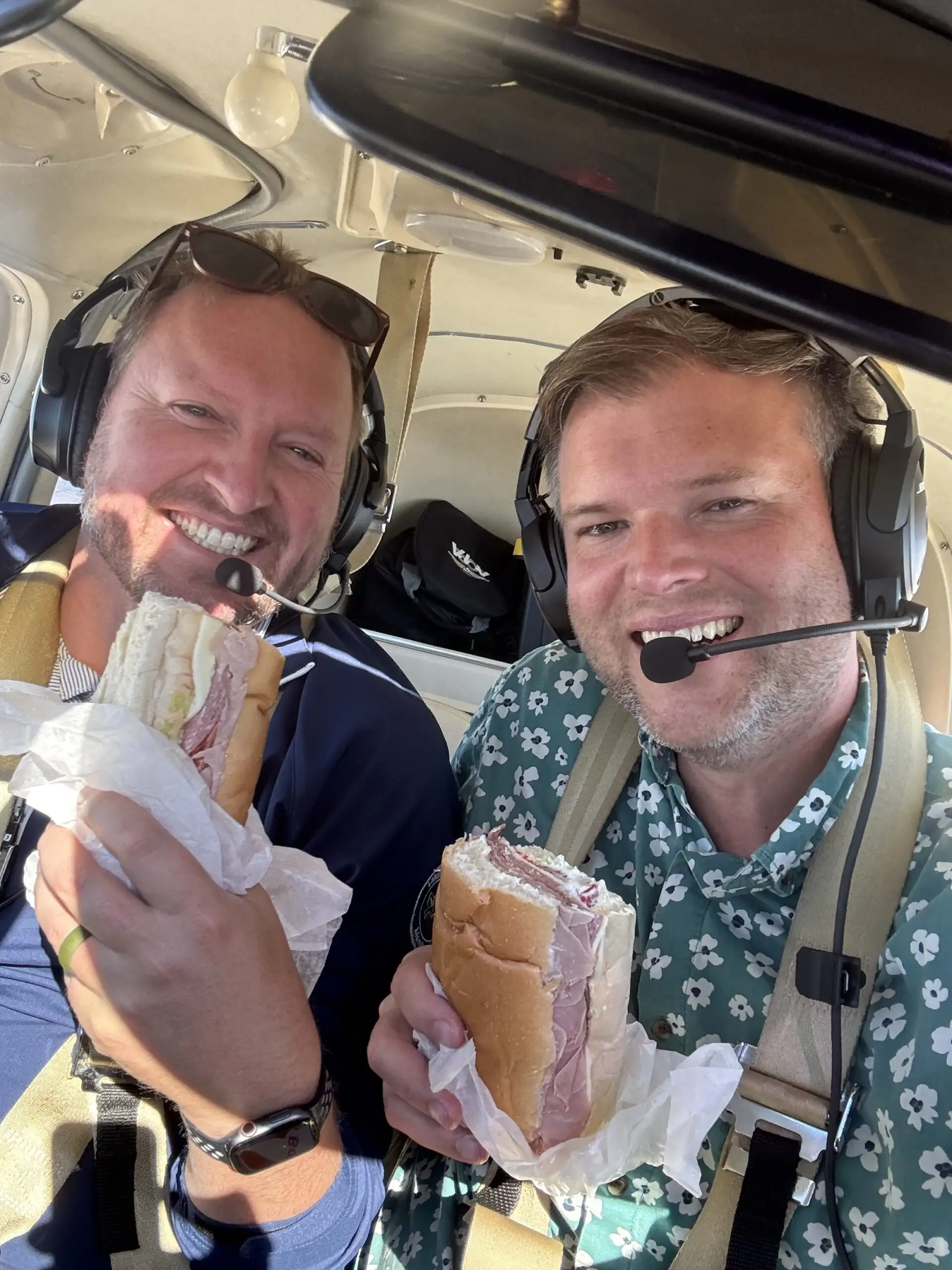 Modern flight training aircraft on the tarmac at Hawkins Flight Academy