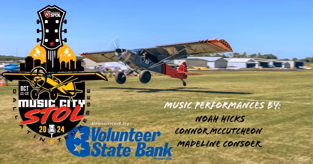 STOL aircraft flying low at Music City STOL