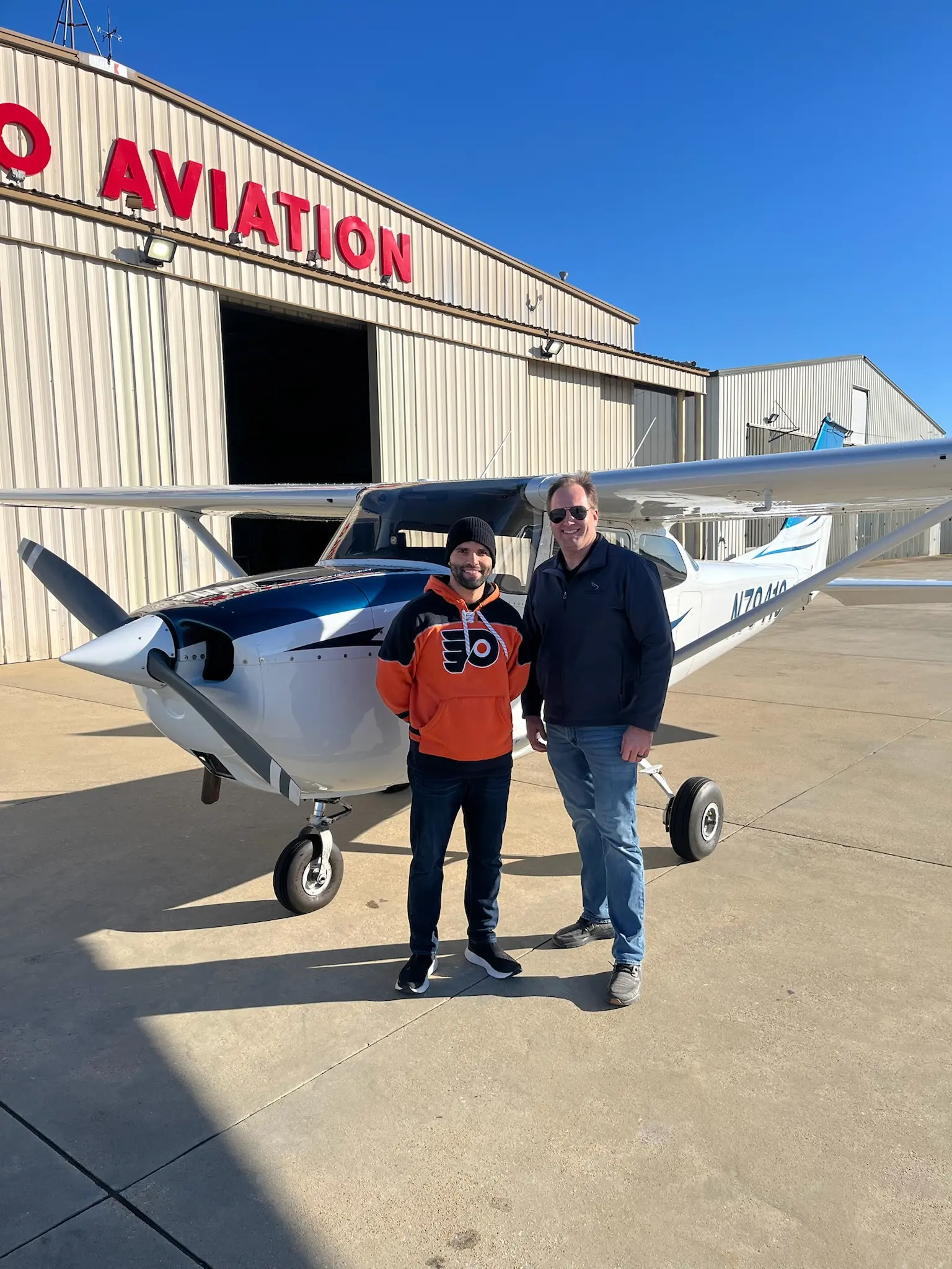 Hawkins aircraft flying