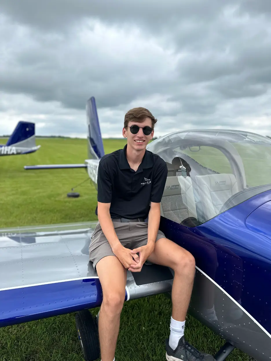 Discovery flight student with instructor
