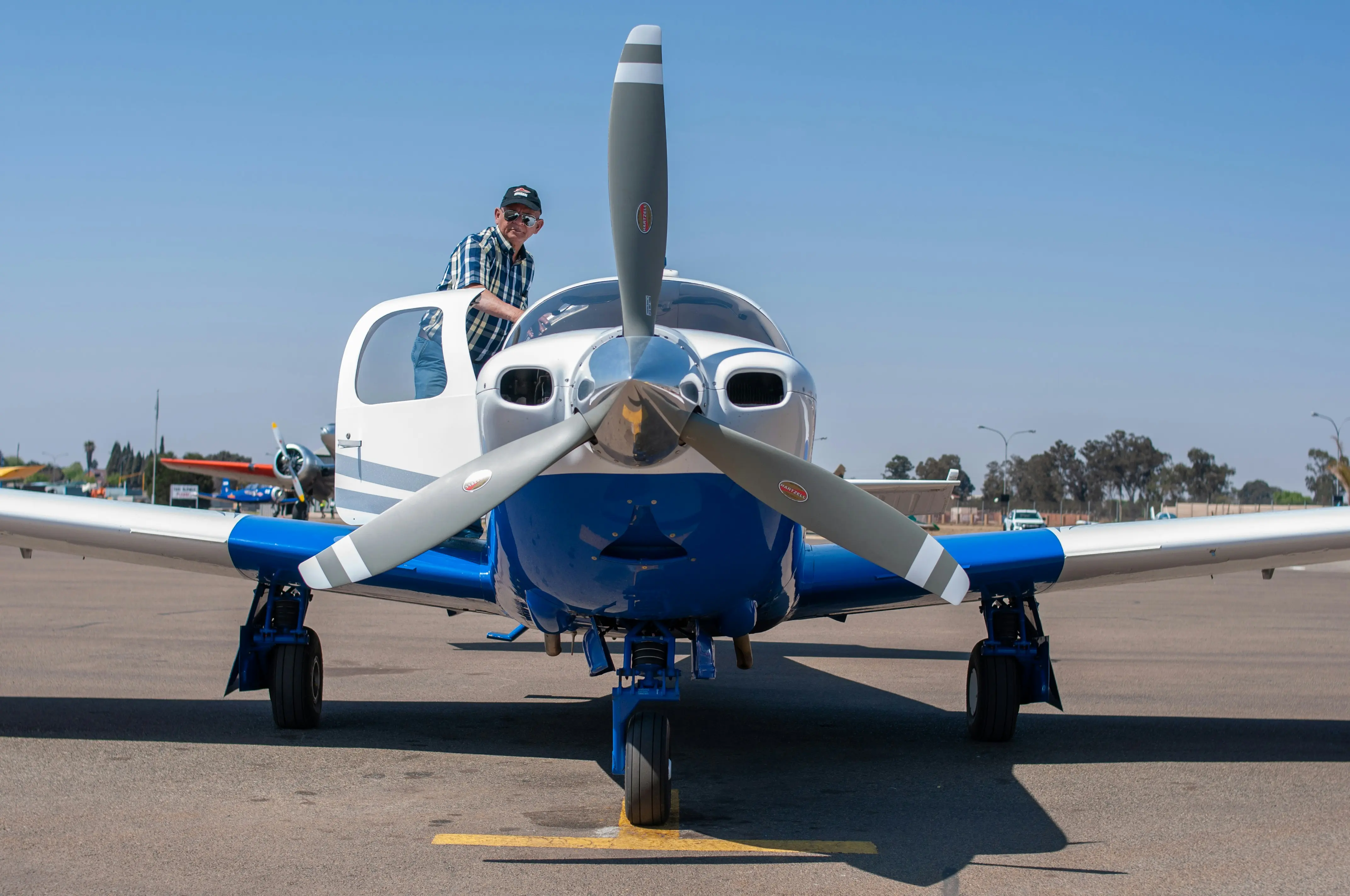 Private Pilot student with Hawkins Flight Academy preparing for takeoff